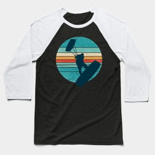 Kitesurfing Quote Vintage Colors Look Baseball T-Shirt